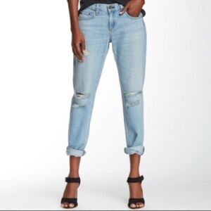 Rag and bone Abingdon Dre light wash distressed boyfriend Jeans size 25